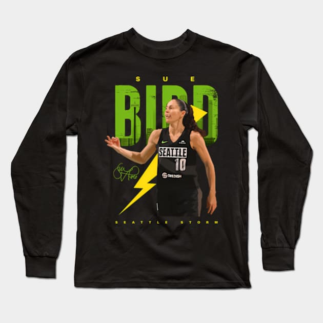 Sue Bird Long Sleeve T-Shirt by caravalo